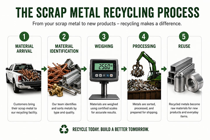 scrap metal recycling process