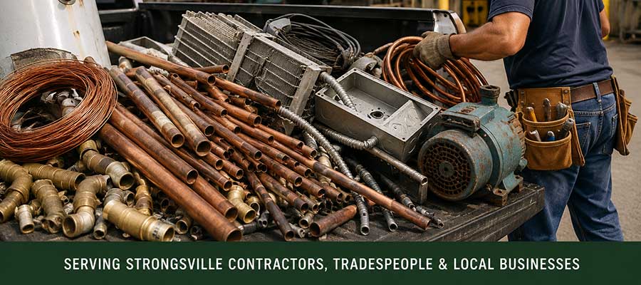 scrap metal recycling for contractors tradepeople